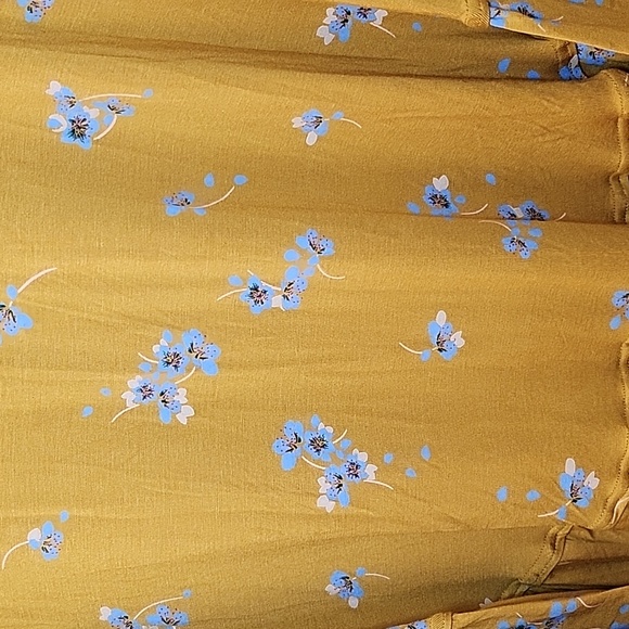 NWOT Free People Olivia Printed Tunic Yellow Buttery-Soft Size Meduim - Picture 13 of 16